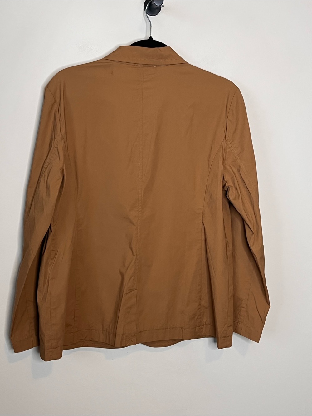 NWT EILEEN FISHER Sona Organic Cotton Stretch Notch Collar Blazer Brown Medium - Picture 3 of 6